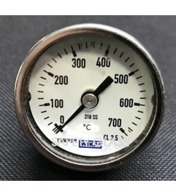 0-700 DEGREE C GAS IN METAL TEMPERATURE GAUGES WITH CAPILLARY